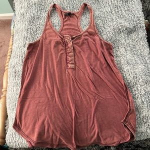 AEO Maroon Racerback Tank Top